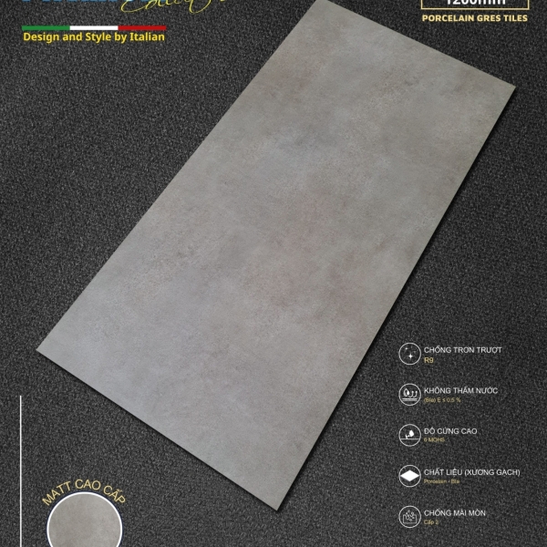 GẠCH ỐP LÁT 60X120 (4)3  PROCELAIN MATT CAO CẤP