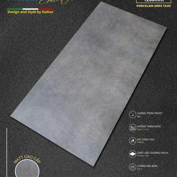 GẠCH ỐP LÁT 60X120 (4)4  PROCELAIN MATT CAO CẤP