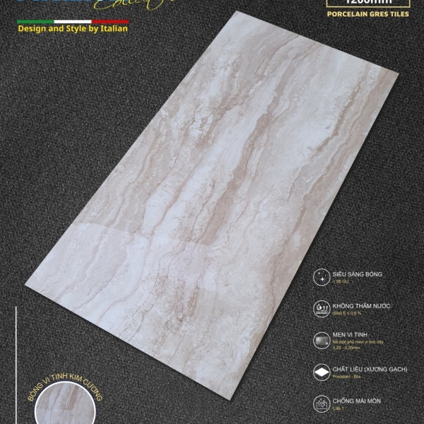 GẠCH ỐP LÁT 60X120 (4)13 PROCELAIN BÓNG KÍNH VI TINH CAO CẤP