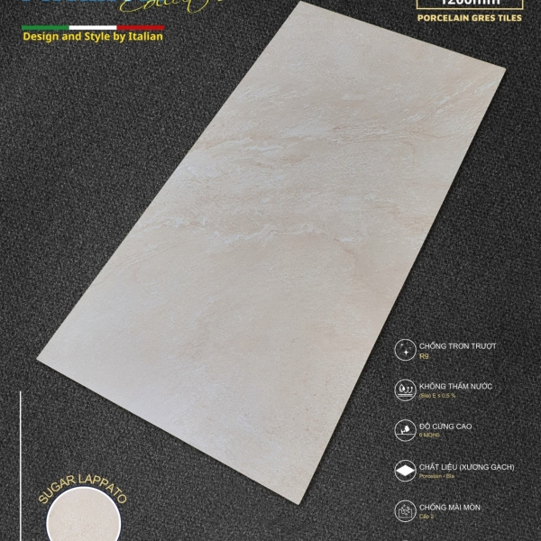 GẠCH ỐP LÁT 60X120 (4)20 PROCELAIN SUGAR CAO CẤP