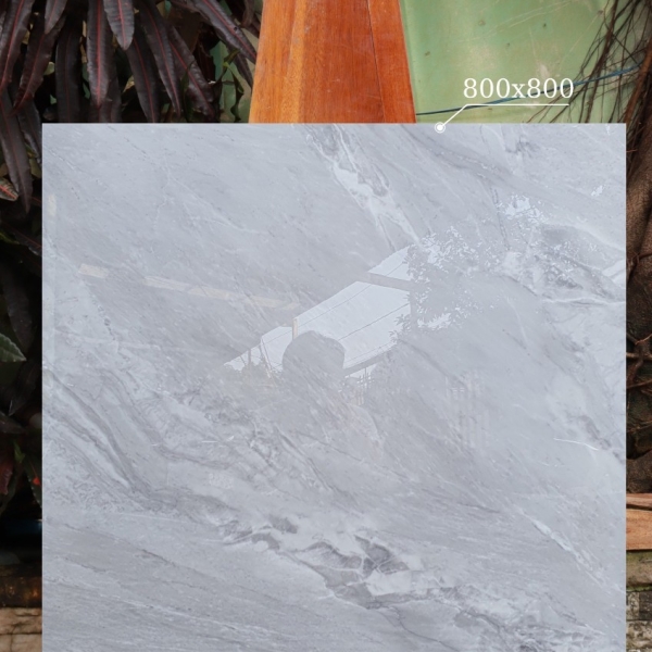 GẠCH LÁT NỀN 80X80 (4)5 XÁM VÂN BÓNG KÍNH CAO CẤP