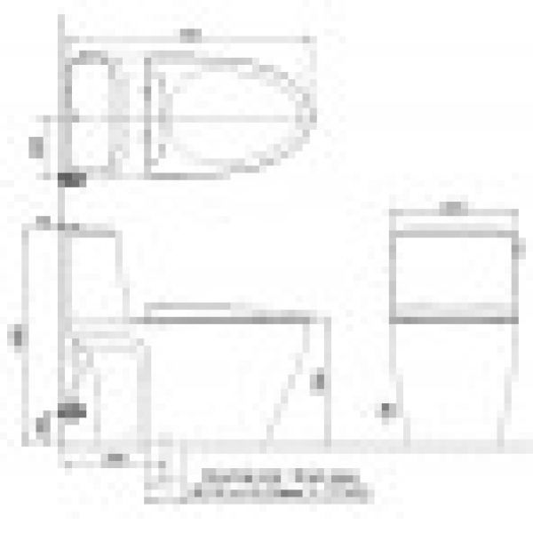 Bồn Cầu INAX AC-912VN (AC912VN) 1 Khối Dòng S200