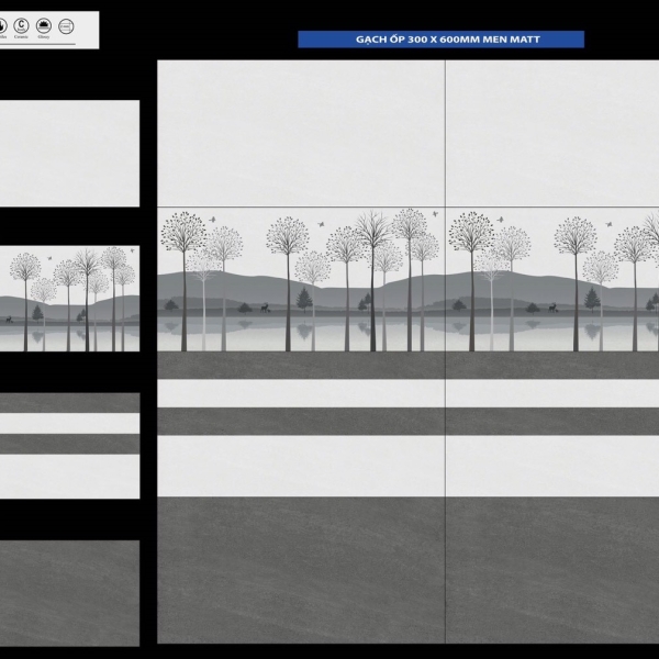 GẠCH ỐP 30X60 (6)11 CERAMIC MATT