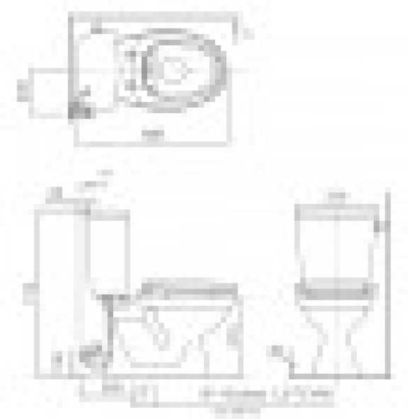 Bàn Cầu INAX C-117VAN (C117VAN) Hai Khối Xả Gạt Nắp Êm