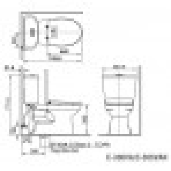 Bàn Cầu INAX C-306VA (C306VN) 2 Khối Nắp Thường