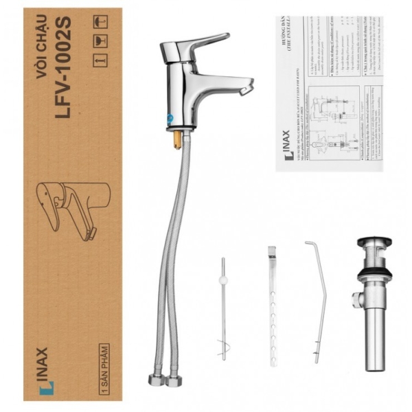 Vòi Chậu Lavabo Inax LFV-1002S Nóng Lạnh