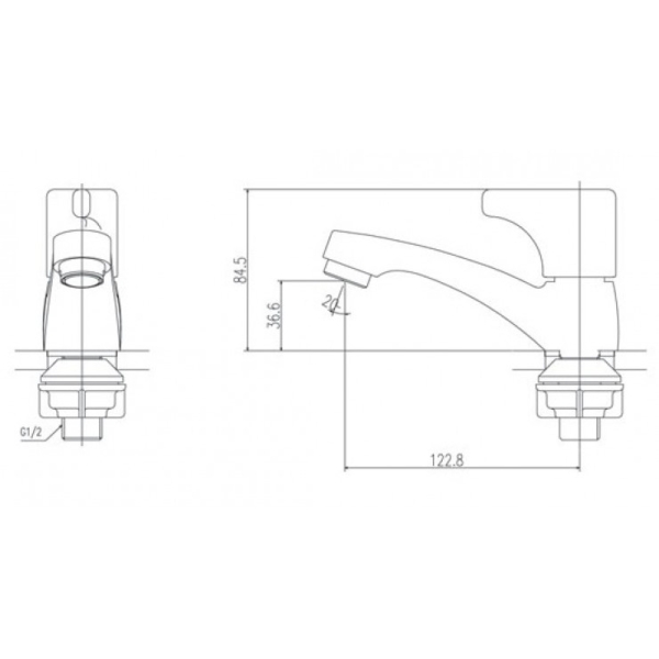 Vòi Chậu Rửa Lạnh Inax LFV-13B Lavabo