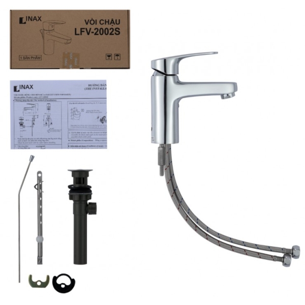 Vòi Chậu Lavabo Inax LFV-2002S Nóng Lạnh