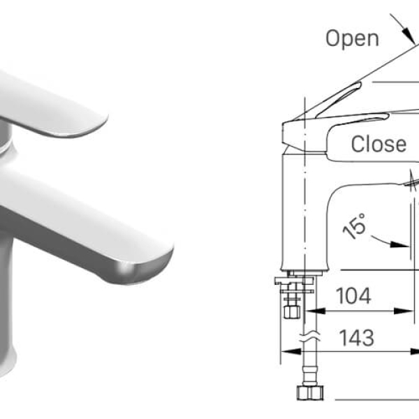 Vòi Chậu Rửa Lạnh Inax LFV-22S Gật Gù