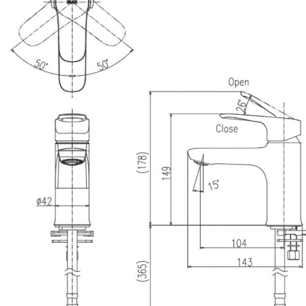 Vòi Chậu Rửa Lạnh Inax LFV-22S Gật Gù