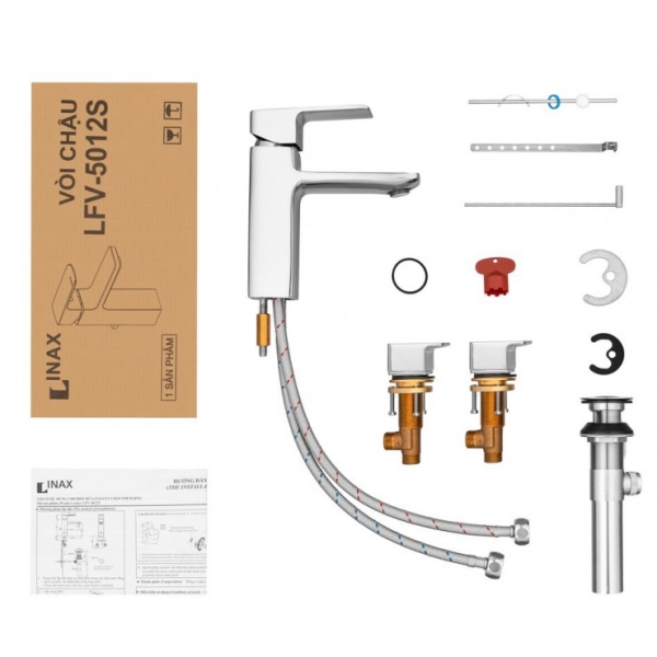 Vòi Chậu Lavabo Inax LFV-5012S Nóng Lạnh