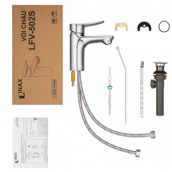 Vòi Chậu Lavabo Inax LFV-502S Nóng Lạnh