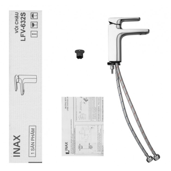 Vòi Chậu Lavabo Inax LFV-632S Nóng Lạnh