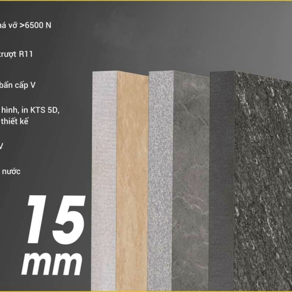 GẠCH LÁT 60X60 (4)9 PROCELAIN MATT DÀY 15MM